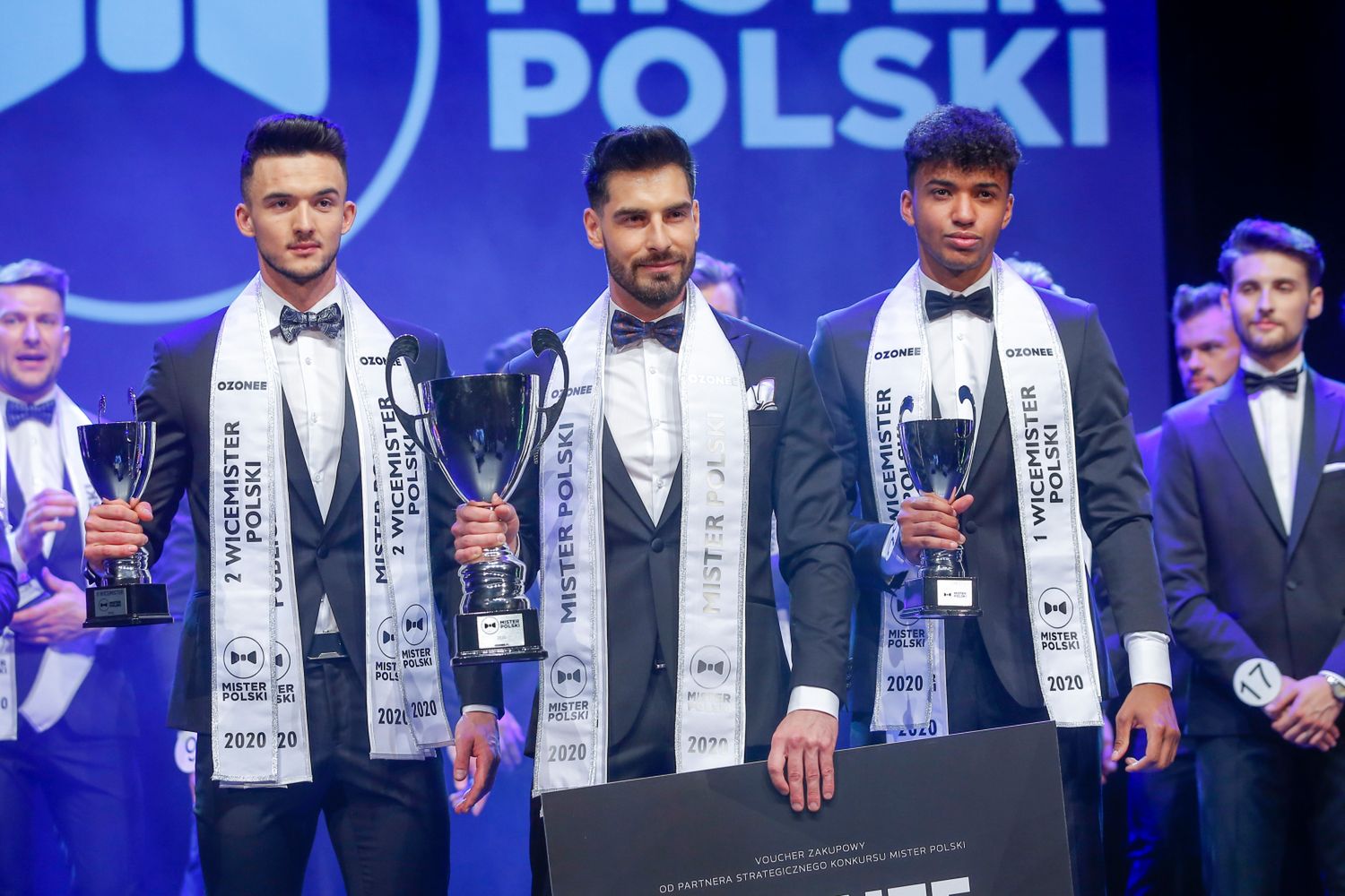 Mister Polski Jakub Kowalewski, I Wicemister  - Adrian Nkwamu,  II Wicemister - Patryk Bogdański