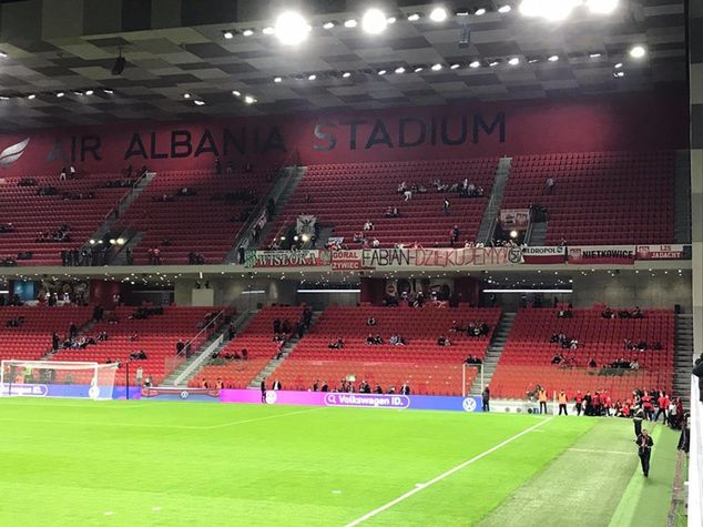 Stadion w Tiranie przed meczem z Polską (Mateusz Skwierawski, WP SportoweFakty)