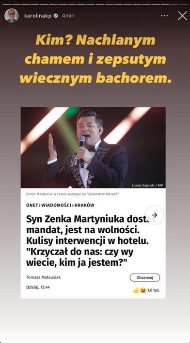 Karolina Korwin Piotrowska miażdży Daniela Martyniuka: "NACHLANY CH*M i zepsuty wieczny BACHOR"