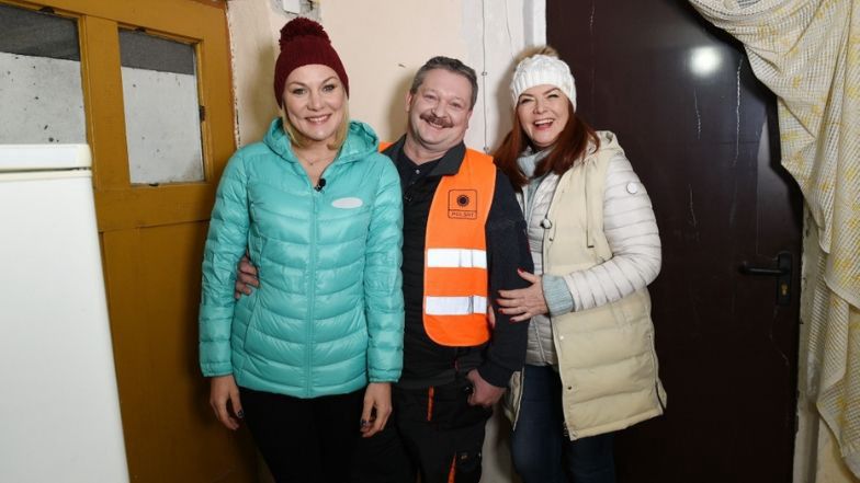 Katarzyna Dowbor na planie "Nasz Nowy Dom"