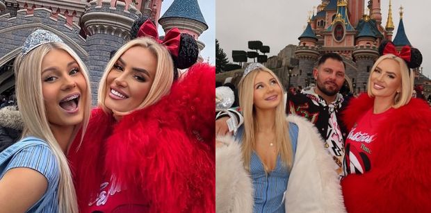 Izabela Macudzińska w uszach Myszki Miki szaleje w Disneylandzie z córką. 17-letnia Eliza jest już klonem sławnej mamy (ZDJĘCIA)
