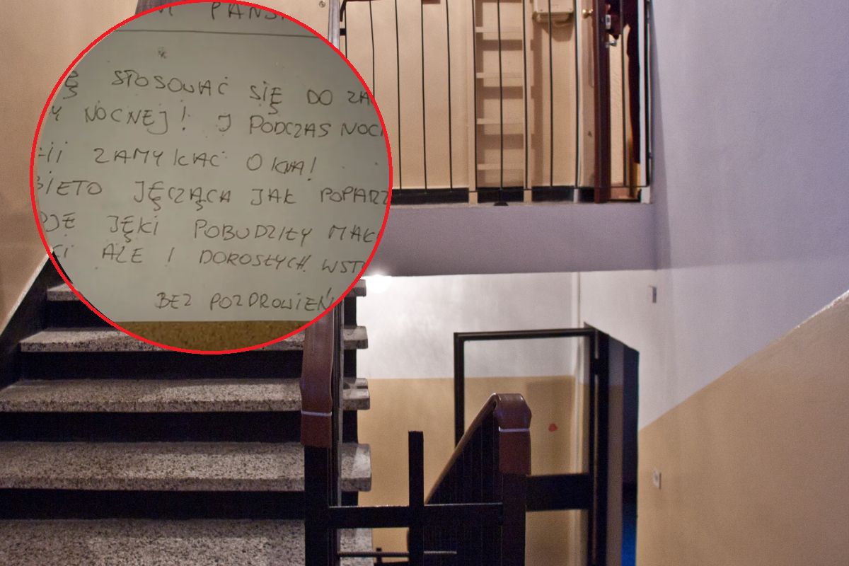 Tajemniczy list na klatce schodowej. "Nocne orgie" i "jęcząca kobieta"