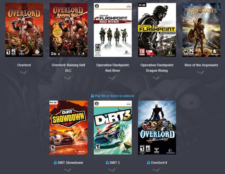 Gry Codemasters w błyskawicznej ofercie Humble Bundle