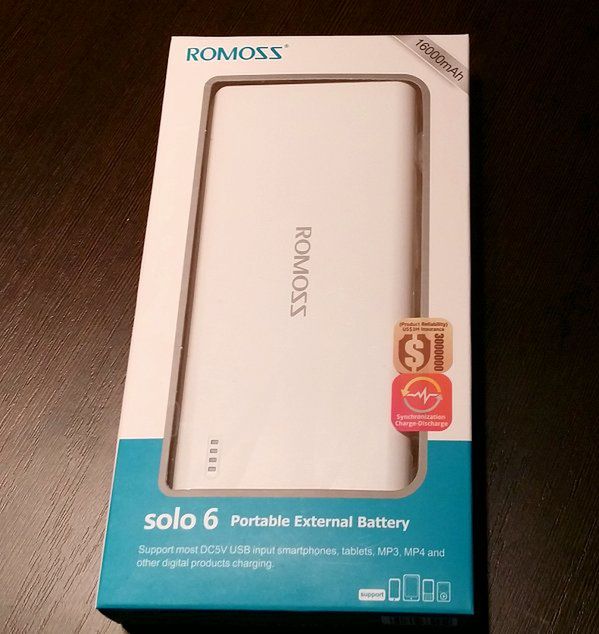 Romoss Solo 6 16000 mAh — powerbank przez duże P