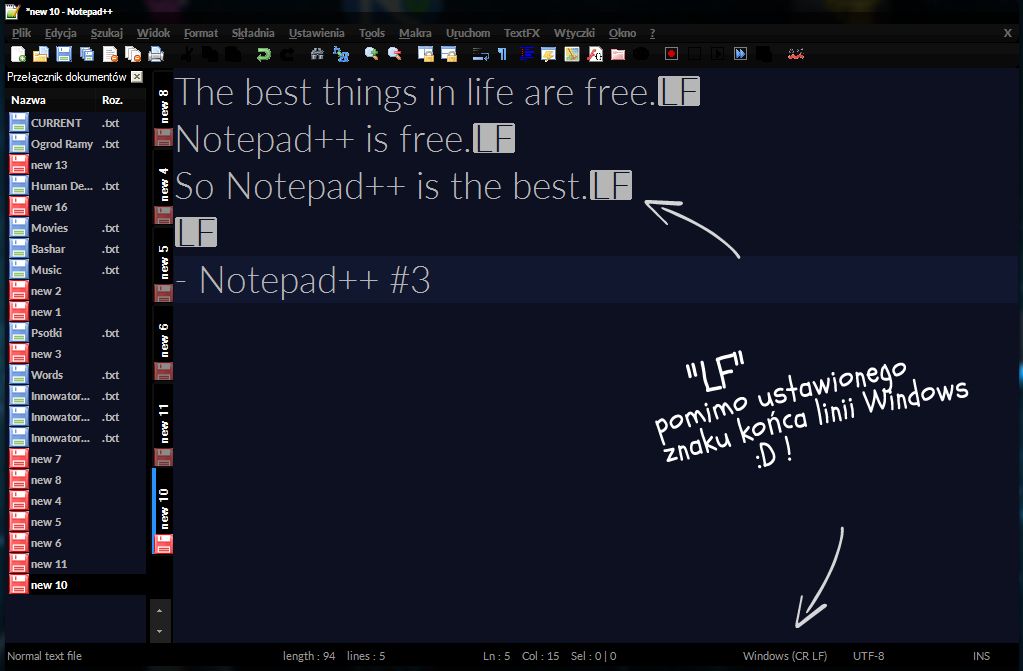 Najnowszy smaczek w Notepad++