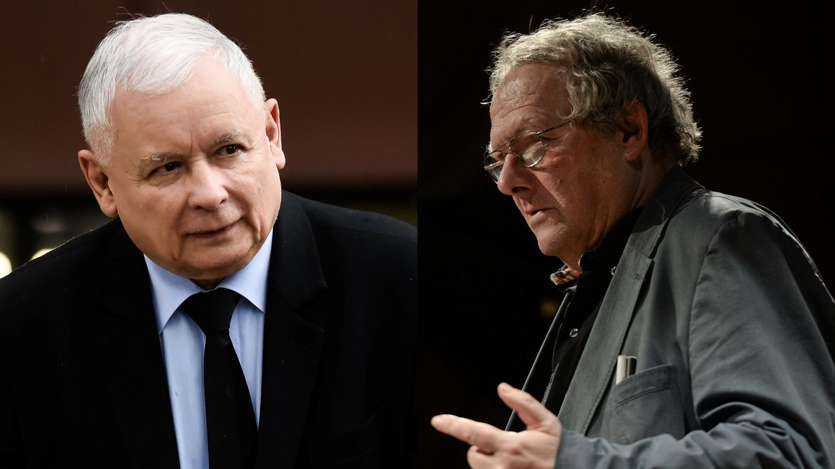 Jarosław Kaczyński, Adam Michnik 
