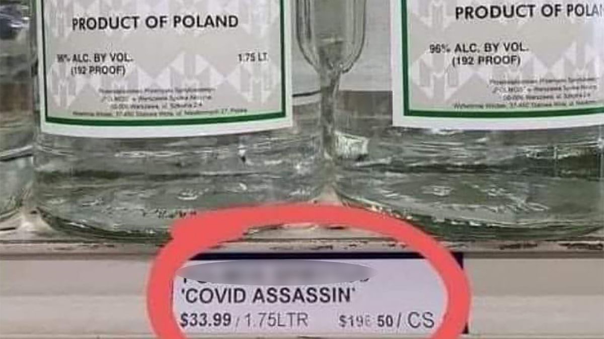 "Morderca koronawirusa". Niecodzienne hasło w amerykańskim sklepie