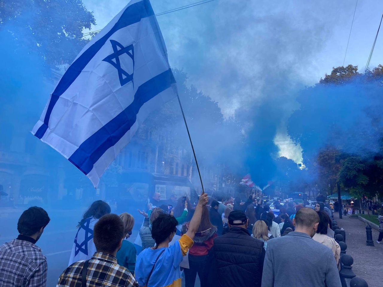 Marsz poparcia dla Izraela w Gruzji