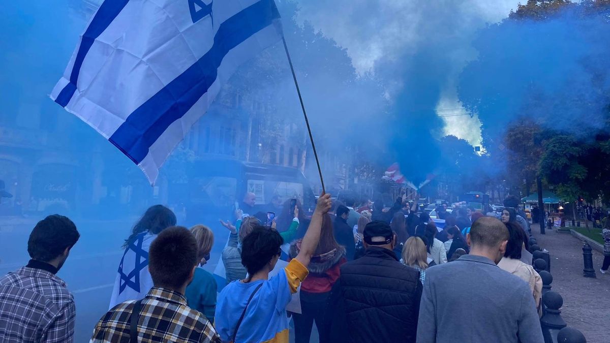 Marsz poparcia dla Izraela w Gruzji