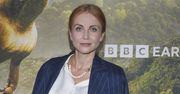 Katarzyna Zielińska w wyszczuplającym garniturze i z przepiękną koszulą. Klasa!