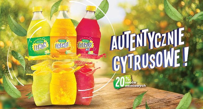 Napoje Hellena z nowym wyglądem butelek od agencji Lotna