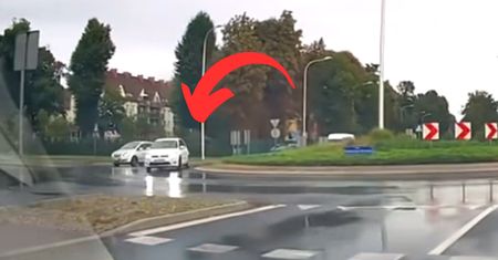 Kontrowersje na rondzie. Nagranie podzieliło internautów