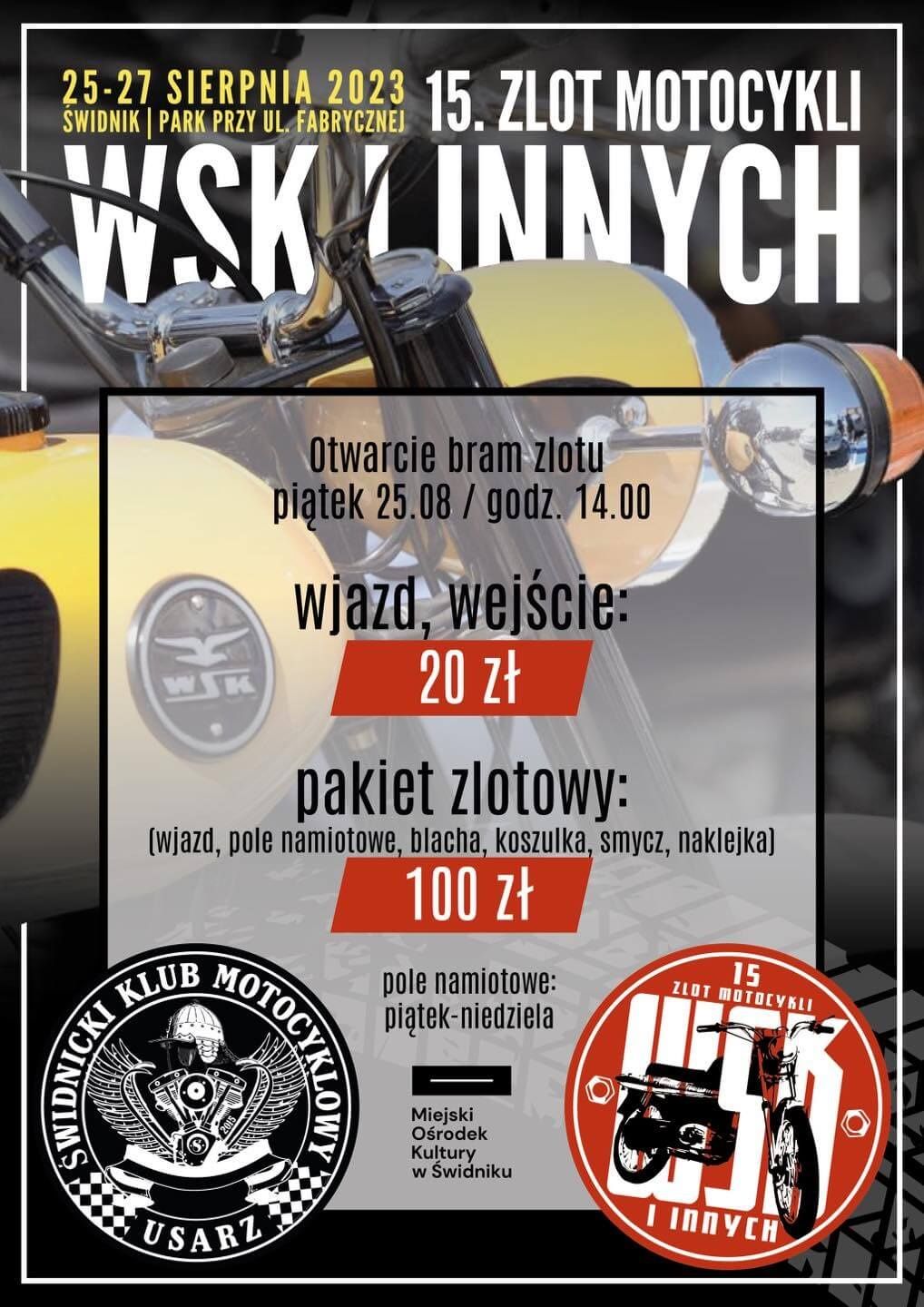 zlot WSK i innych pojazdów świdnik plakat
