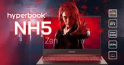 Hyperbook NH5 Zen oficjalnie. Notebook z desktopowymi procesorami AMD Ryzen