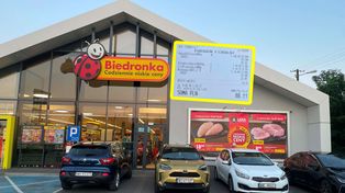 Aż krzyknął do żony. Ledwo co wyszli z Biedronki