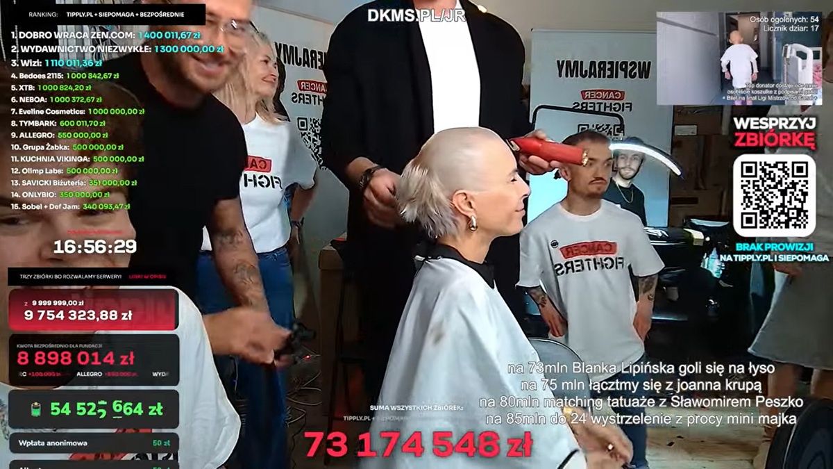 Blanka Lipińska wzięła udział w akcji Łatwoganga