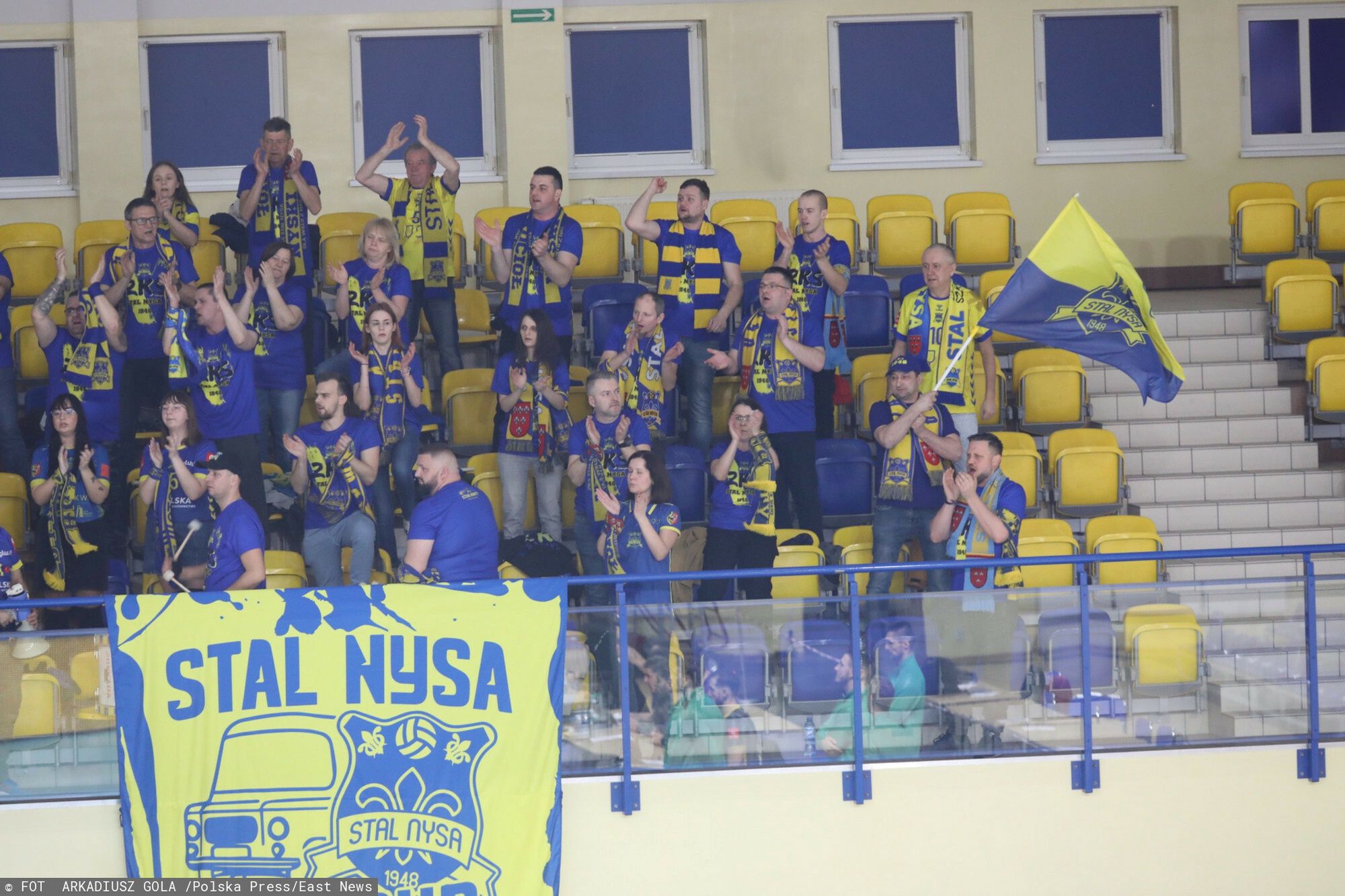 Kibice drużyny Stal Nysa