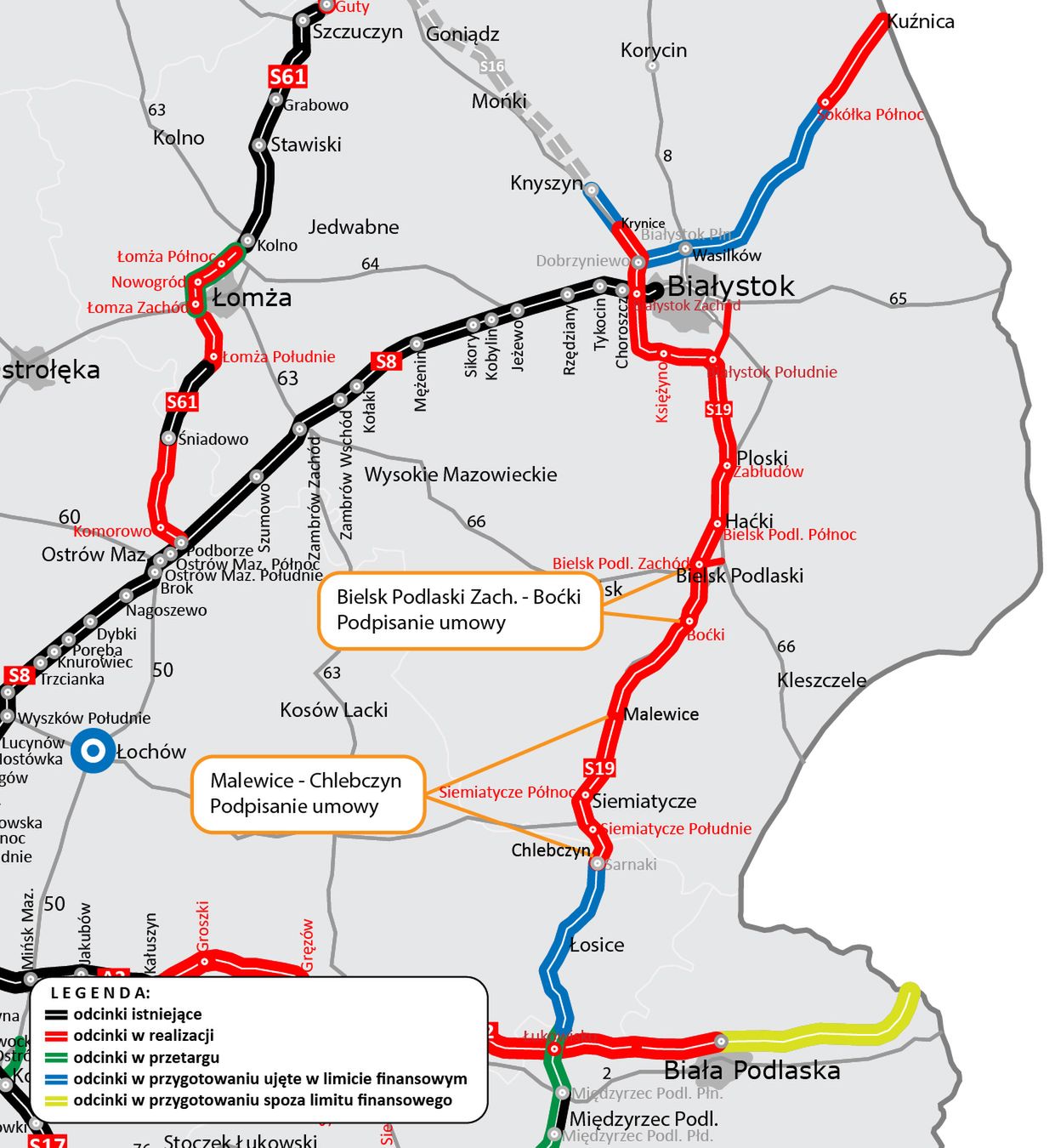 Mapa realizacji inwestycji