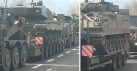 Kolumna wojskowych pojazdów w Polsce. Mamy nagranie!