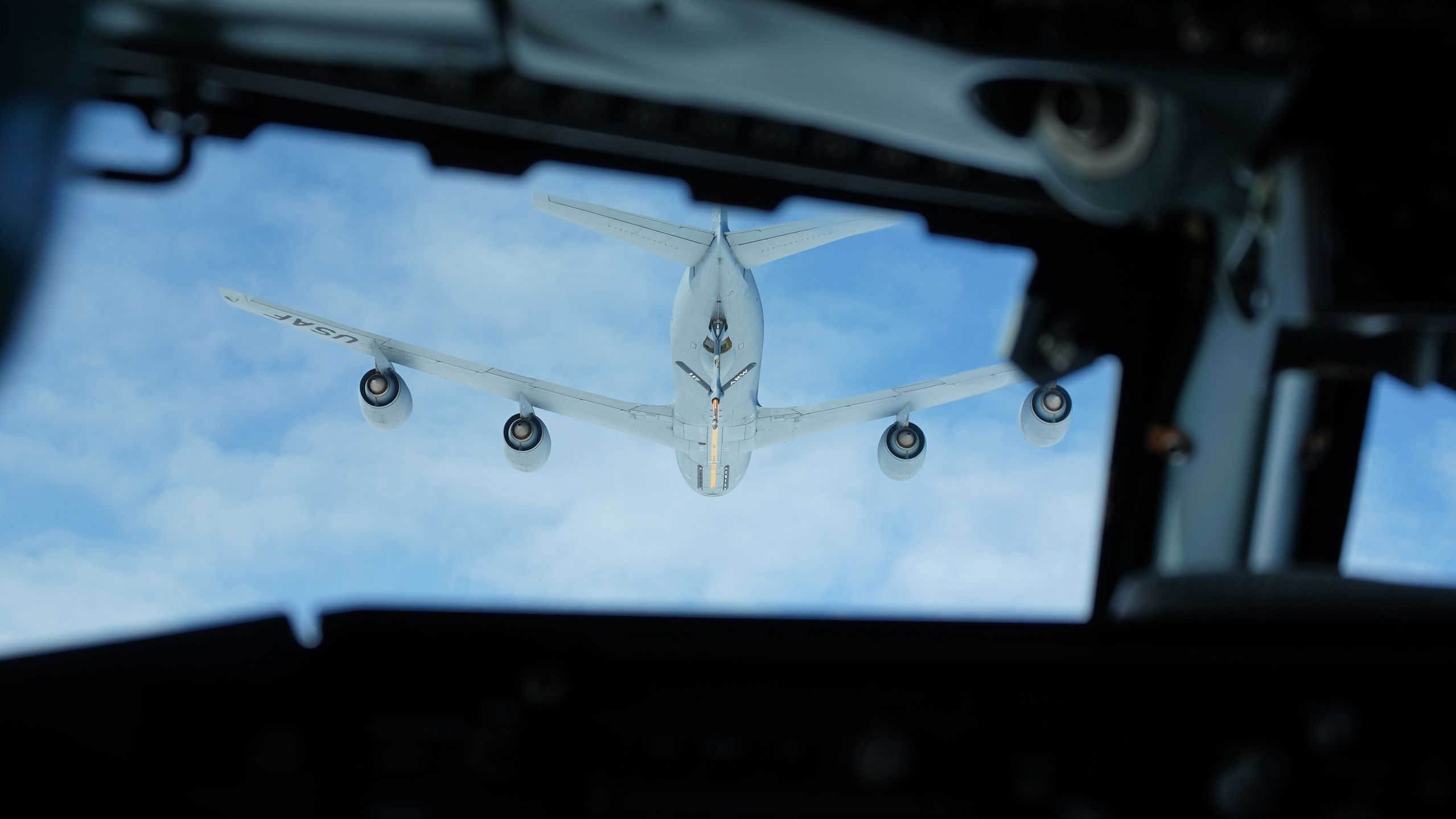 Tankowanie w powietrzu samolotu AWACS