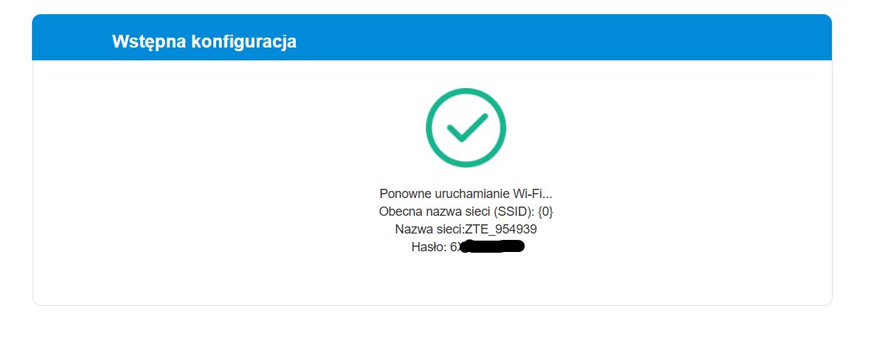 Wstępna konfiguracja ZTE MF17B