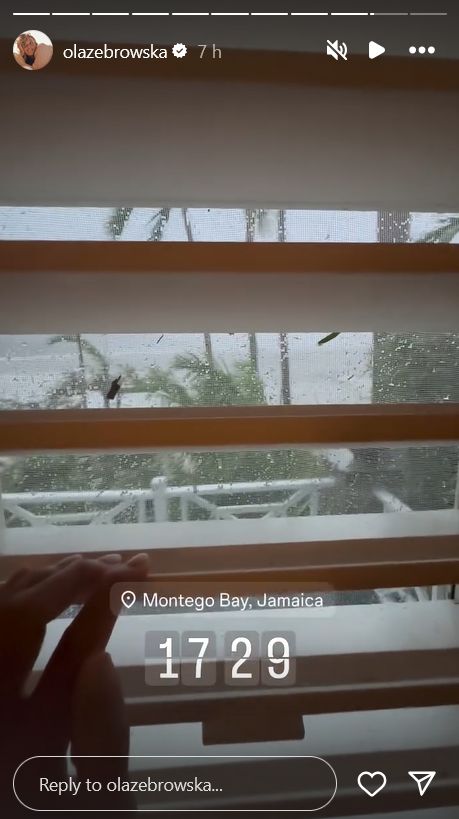 Aleksandra Żebrowska relacjonuje sytuację na Jamajce