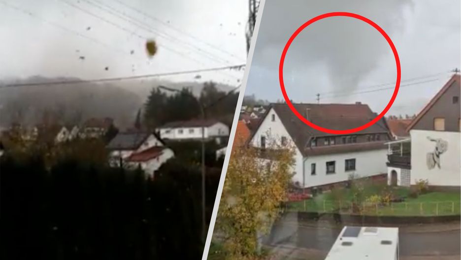 Trąba powietrzna w zachodnich Niemczech