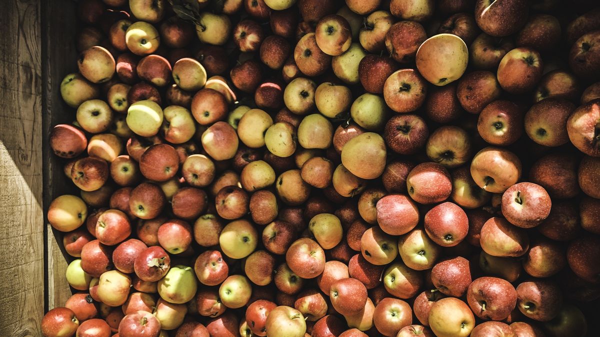A crate of Red Apples at the Street Market, Baiona
A crate of fresh apples at a stand in the street market of Sabaris, Baiona (Spain)