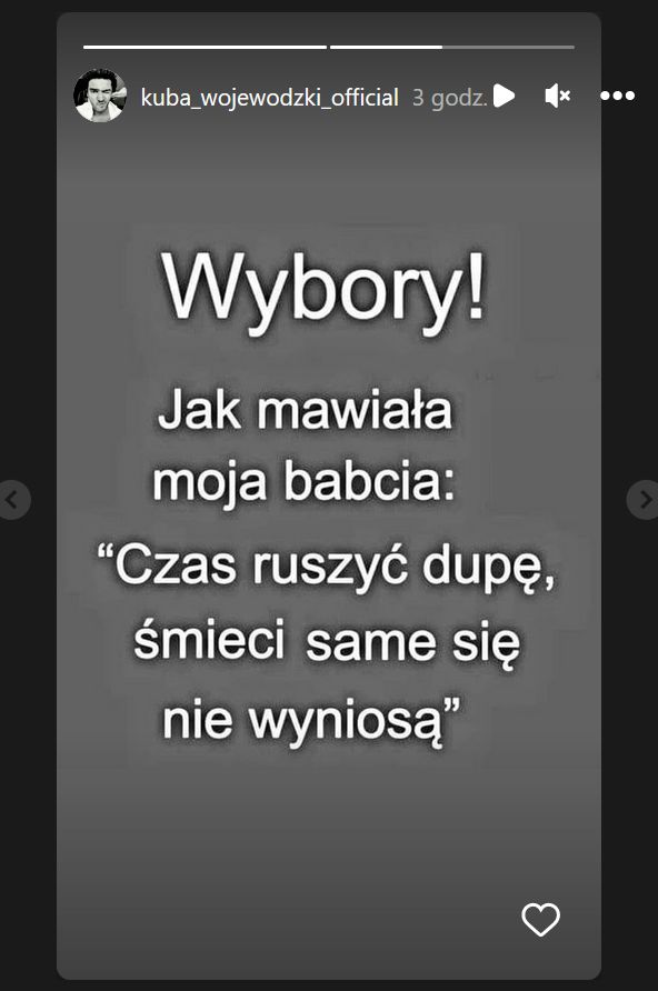 Tak Wojewódzki przekonuje do głosowania w wyborach