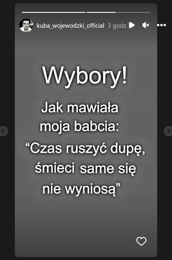 Tak Wojewódzki przekonuje do głosowania w wyborach