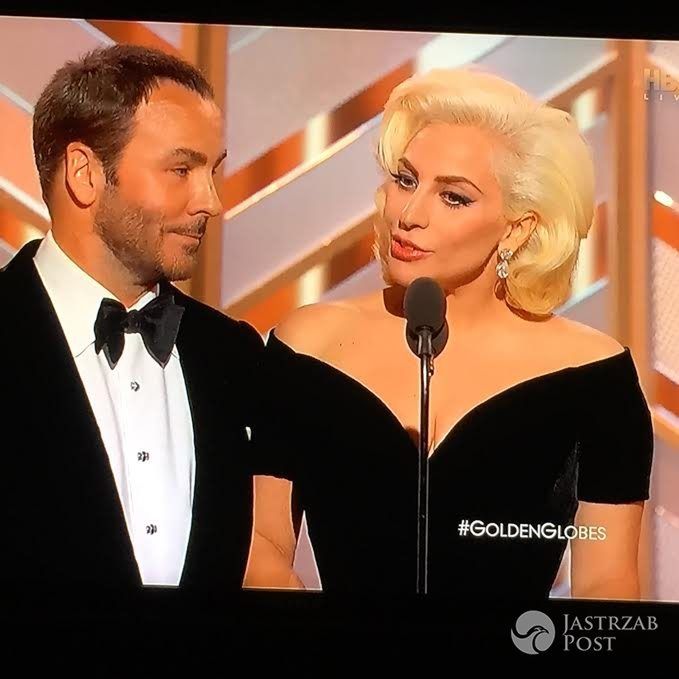 Lady Gaga na gali rozdania Złotych Globów 2016
