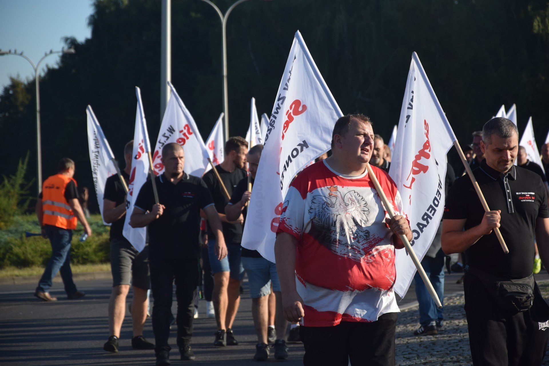 Protest WZZ &#34;Sierpień 80&#34; w Jastrzębiu