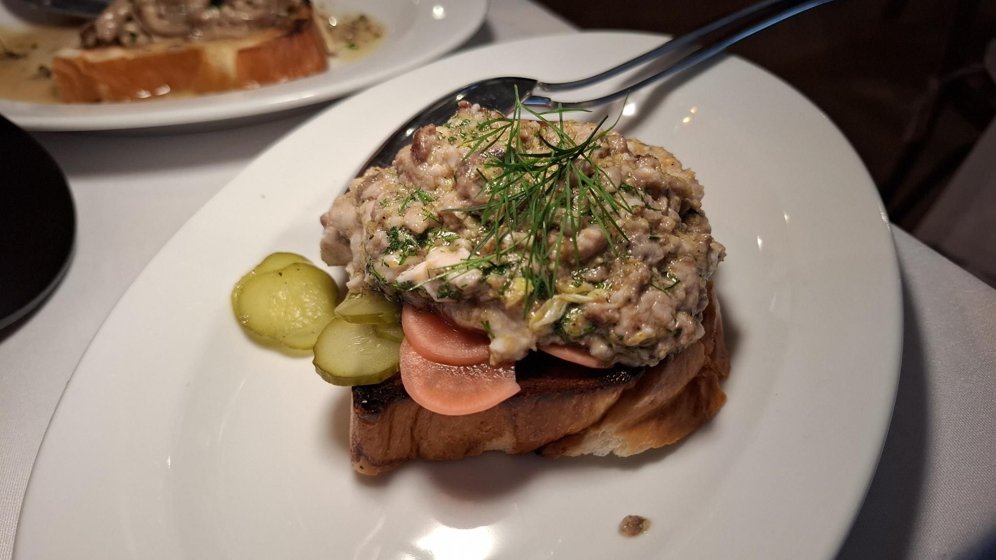 Przystawki w restauracji Kapłony i Szczeżuje 