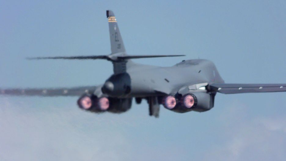 Bombowiec B-1B.