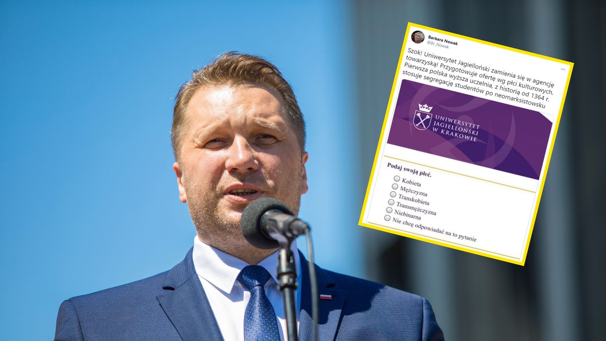 Przemysław Czarnek wysłał pismo do rektora UJ