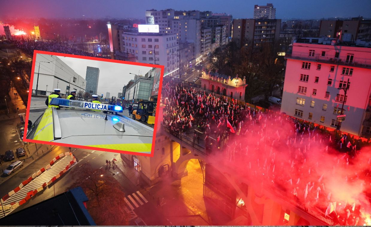 Policja zabrała głos po marszu. Wśród zatrzymanych ścigani przestępcy