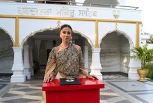 Izabella Krzan na planie programu "Afryka Express" 