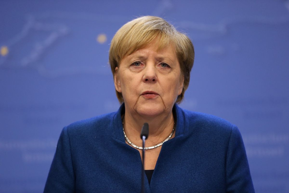 Kanclerz Merkel zbulwersowana wydarzeniami w Waszyngtonie (Photo by Dursun Aydemir/Anadolu Agency via Getty Images)