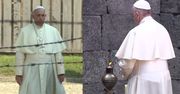 Papież Franciszek w Auschwitz. Samotnie przeszedł przez bramę obozu