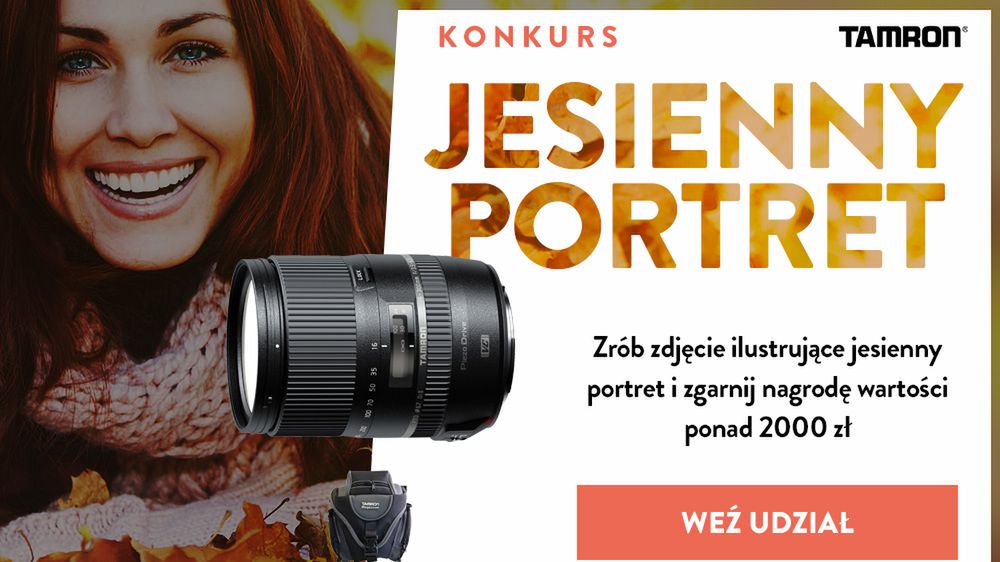 Uchwyć piękny jesienny portret i wygraj obiektyw Tamron 16–300 mm F/3.5–6.3 1