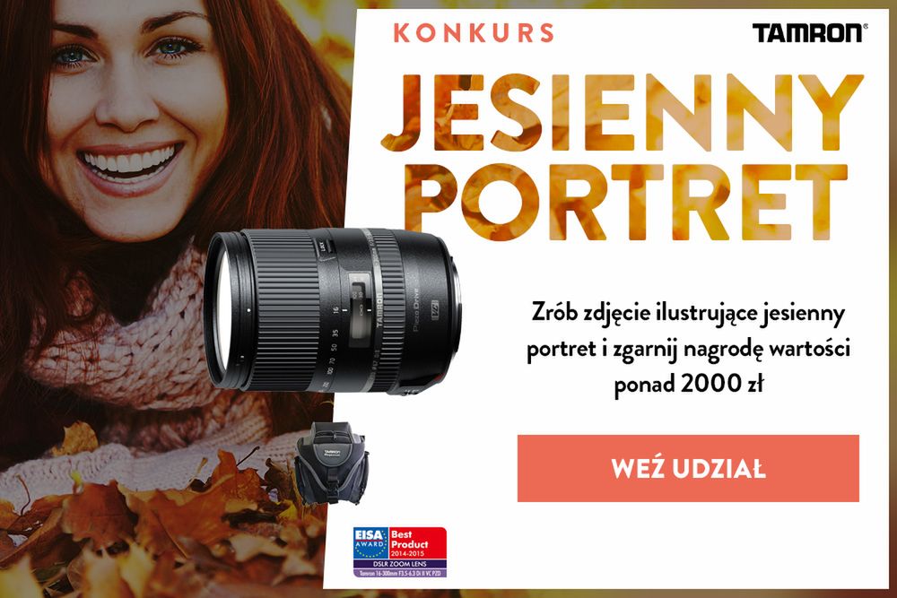 Uchwyć piękny jesienny portret i wygraj obiektyw Tamron 16–300 mm F/3.5–6.3 1