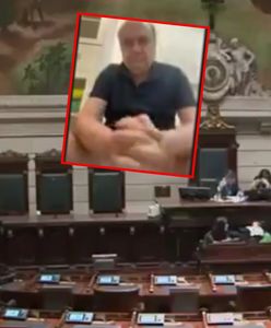Totalna wpadka na sesji miasta Rio de Janeiro. Polityk siedział w toalecie