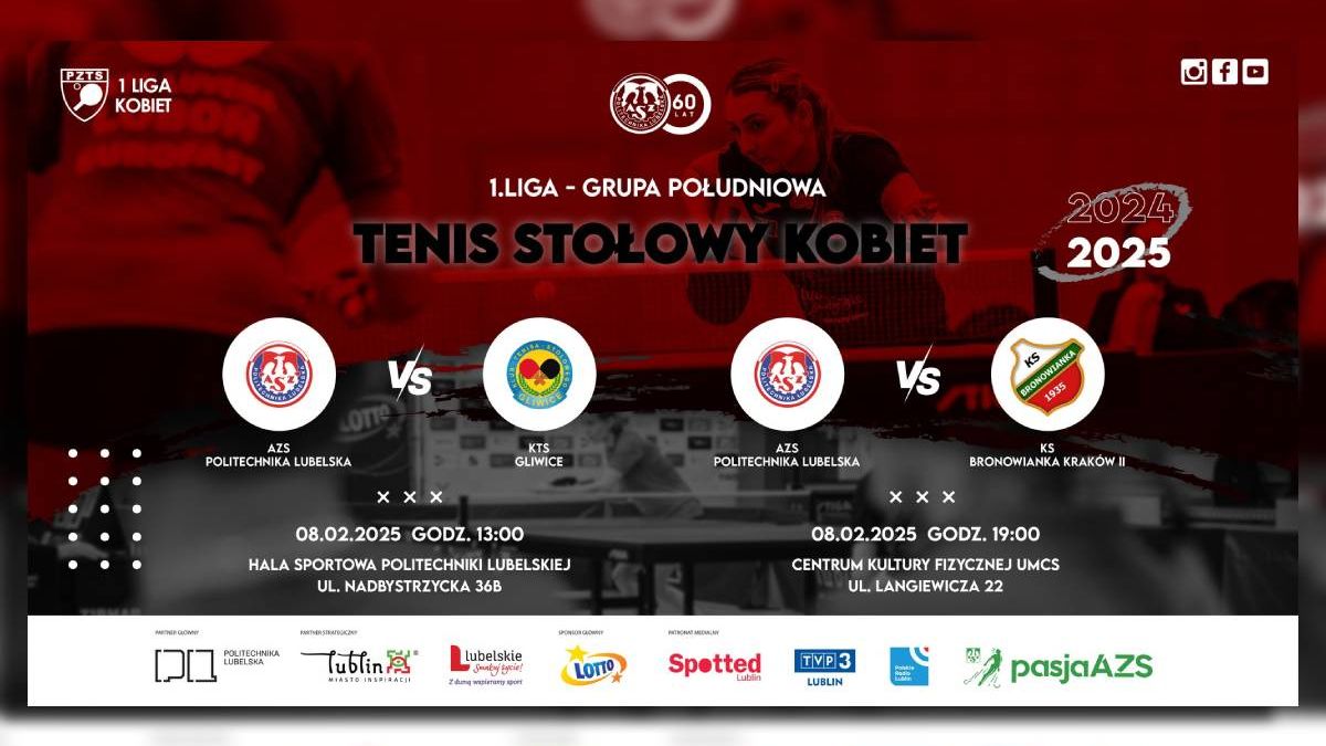 1 liga tenisa stołowego AZS Politechnika Lubelska