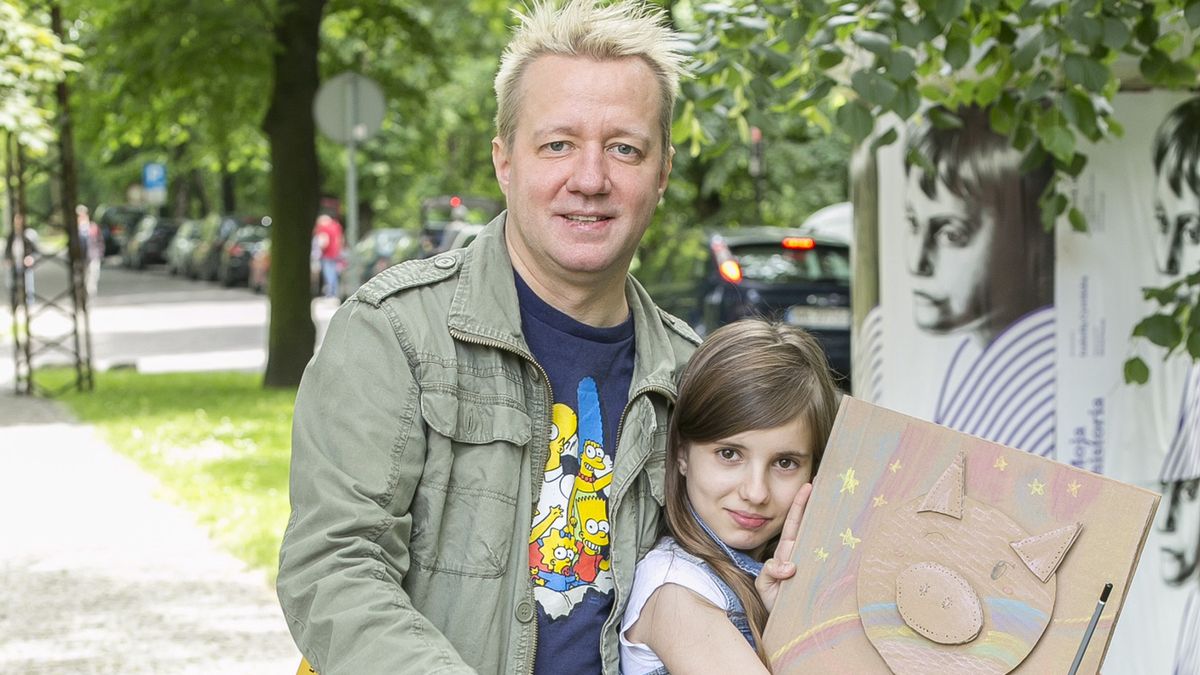 Robert Leszczyński ze swoją córką Vesną.