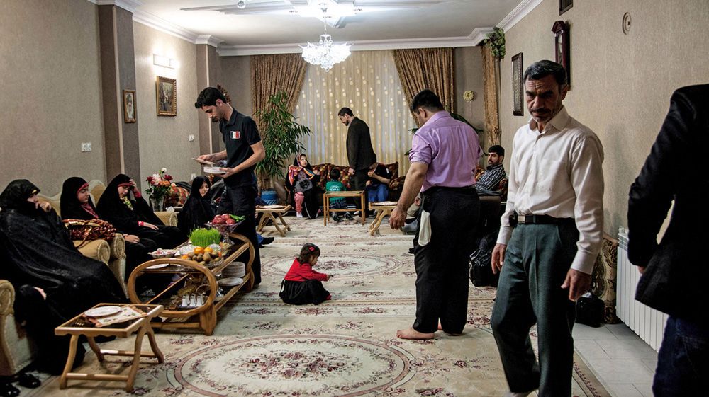 Rodzina świętująca Nowy Rok, Teheran