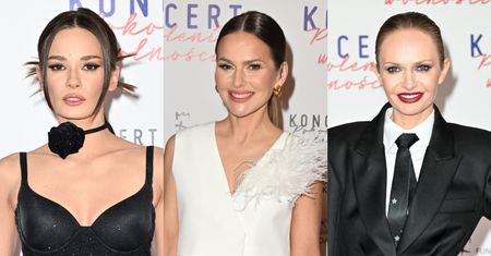 Gwiazdy zaskakują stylizacjami na koncercie "Pokolenia wolności": Natalia Szroeder, Paulina Sykut-Jeżyna, Katarzyna Stankiewicz (ZDJĘCIA)