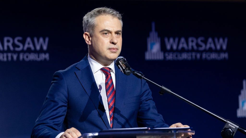 Warsaw Security Forum 2024
Krzysztof Gawkowski, Polish Minister of Digital Affairs during Warsaw Security Forum 2024, in Warsaw, Poland on October 02, 2024. (Photo by Foto Olimpik/NurPhoto via Getty Images)
NurPhoto
data protection, digital leadership, foto olimpik, general news, information technology, digital strategy, digital future, digital development., digital initiatives, digital economy, tech summit, cybersecurity, warsaw security forum, international relations, digital collaboration, nurphoto, krzysztof gawkowski, digital governance, cyber threats, it, digital affairs, digital infrastructure, october 02, polish minister, digital policy, ministerial conference