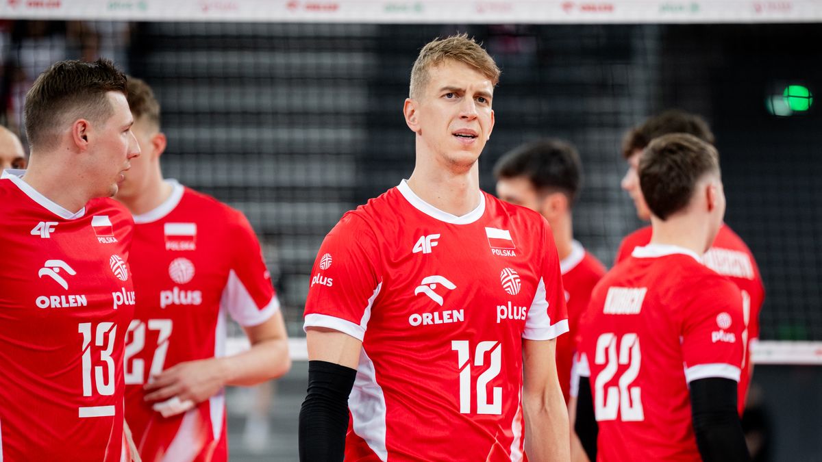 Artur Szalpuk plays during the volleyball match between Poland and Germany in Gliwice, Poland, on May 31, 2025. This is the Silesia Cup tournament game at the PreZero Arena Gliwice. (Photo by Marcin Golba)