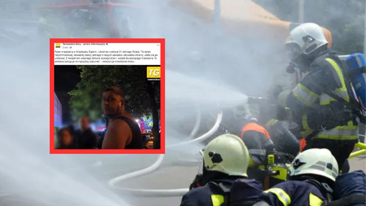 Ukrainiec uratował śpiącego lokatora z płonącego mieszkania