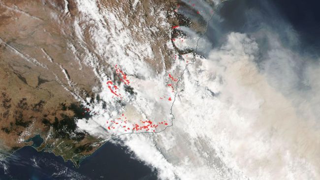 Zdjęcia satelitarne pokazują skalę pożarów w Australii. Są naprawdę ogromne 24